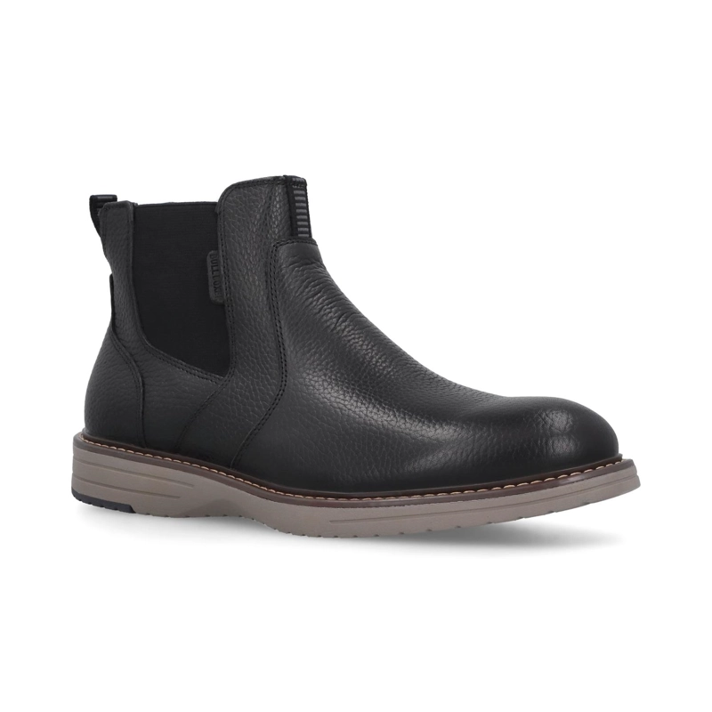 BOTINES HOMBRE CHELSEA CUERO LARGS-6-31 NEGRO BULLBOXER - 1