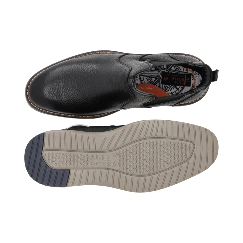 BOTINES HOMBRE CHELSEA CUERO LARGS-6-31 NEGRO BULLBOXER - 3