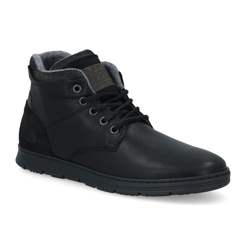 ZAPATILLAS CAÑA ALTA HOMBRE CUERO FINSBURY-6-61 NEGRO BULLBOXER - 1
