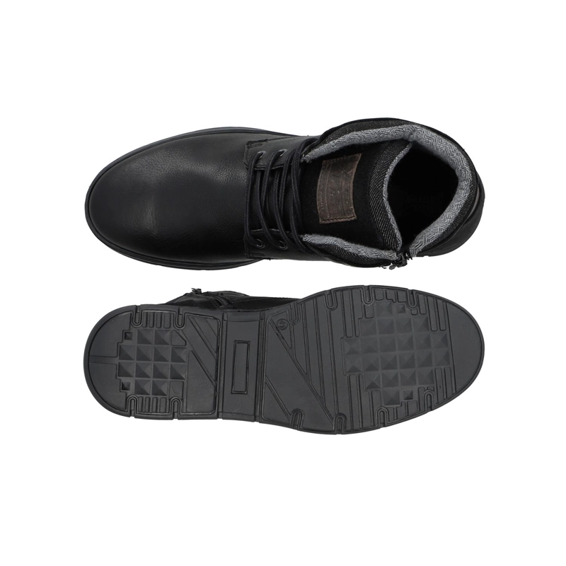 ZAPATILLAS CAÑA ALTA HOMBRE CUERO FINSBURY-6-61 NEGRO BULLBOXER - 3