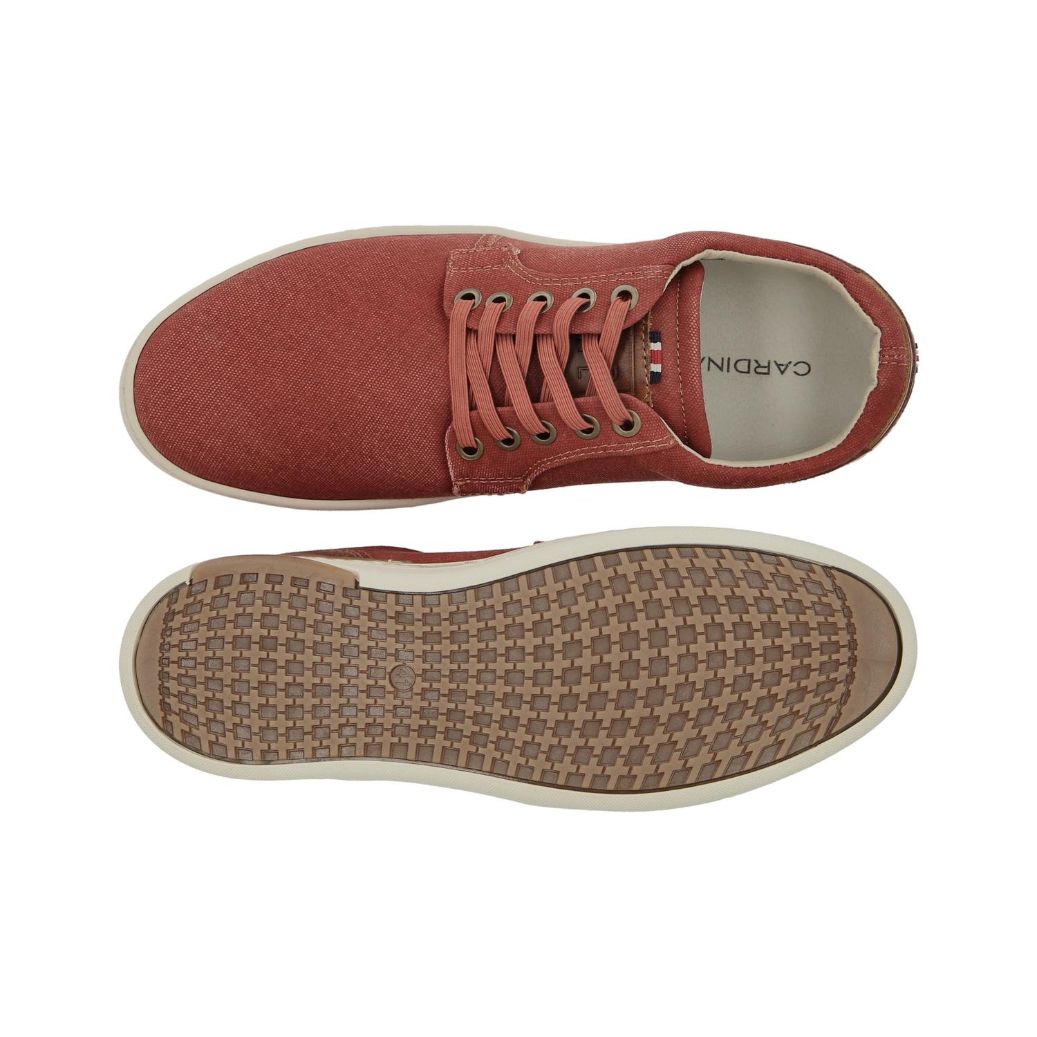 ZAPATILLAS HOMBRE TEXTIL CORDONES ESLASTICADOS BINN-0-82 ROJO CARDINALE - 3