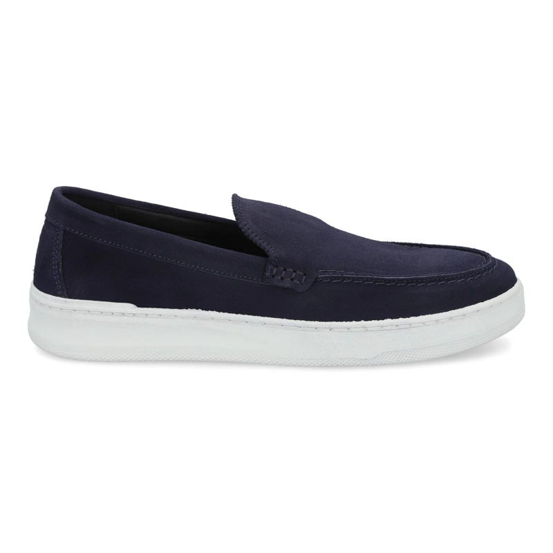 ZAPATILLAS SLIP-ON HOMBRE CUERO MURREN-4-67 AZUL - 2