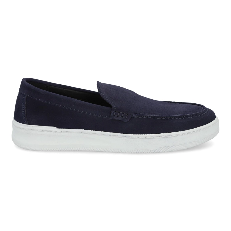 ZAPATILLAS SLIP-ON HOMBRE CUERO MURREN-4-67 AZUL - 2