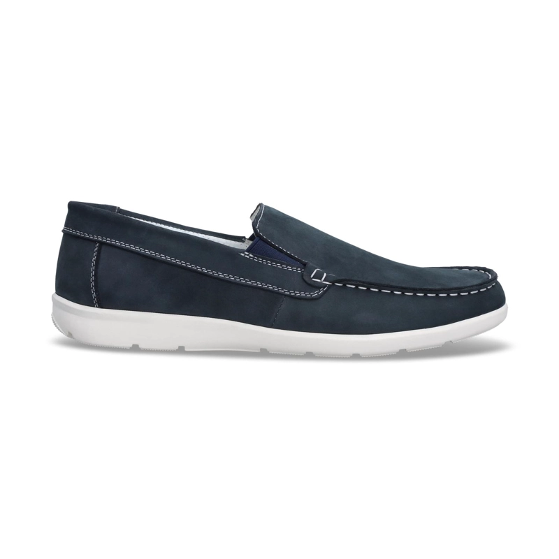 MOCASINES CASUAL HOMBRE CUERO RIVA AZUL CARDINALE - 2