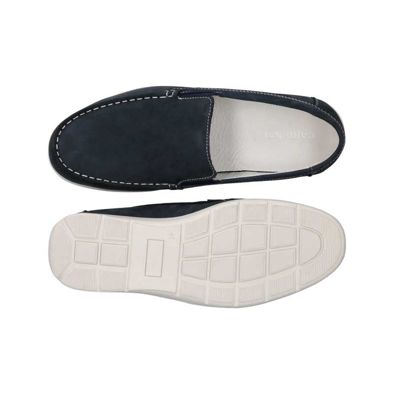 MOCASINES CASUAL HOMBRE CUERO RIVA AZUL CARDINALE - 3