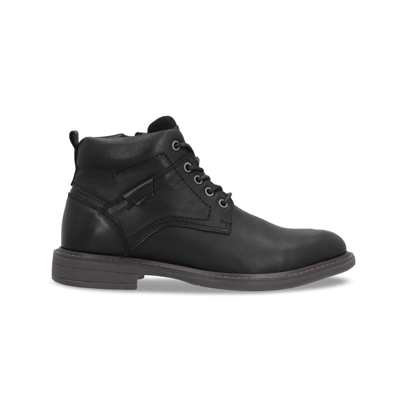 BOTINES HOMBRE CUERO REVARD-6-23 NEGRO ['ECOCUERO'] - 2