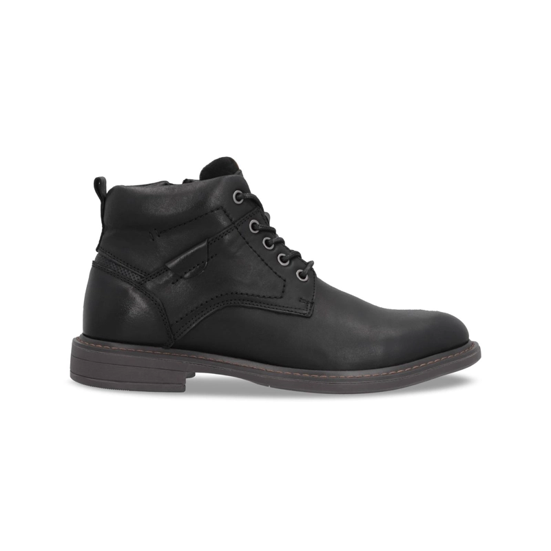 BOTINES HOMBRE CUERO REVARD-6-23 NEGRO ['ECOCUERO'] - 2