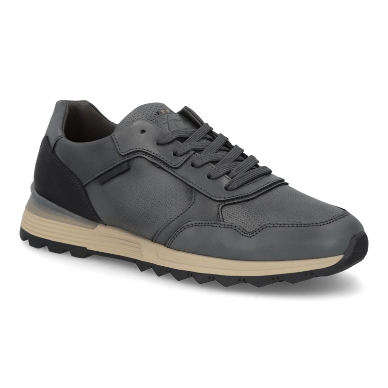 ZAPATILLAS HOMBRE CORDONES CUERO PAZIN-0-38 GRIS BULLBOXER - 1