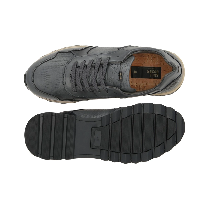 ZAPATILLAS HOMBRE CORDONES CUERO PAZIN-0-38 GRIS BULLBOXER - 3