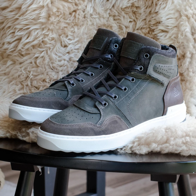 ZAPATILLAS URBANAS HOMBRE CUERO WYE-6-76 GRIS BULLBOXER - 2