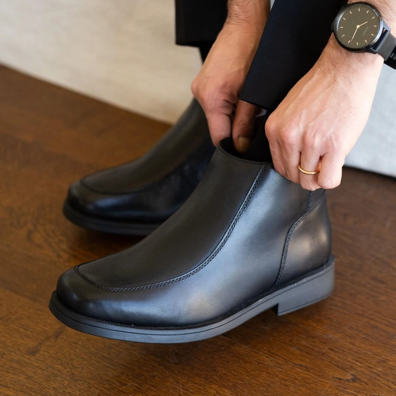 BOTINES HOMBRE CUERO 24 FLEX TWISTER-6-62-NEGRO ['CUERO Y TEXTIL'] - 5