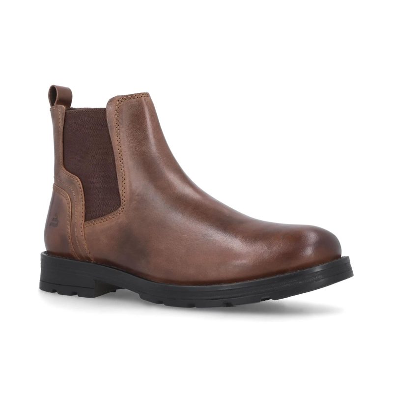 BOTINES HOMBRE CHELSEA CUERO KELSO-6-31 BRANDY BULLBOXER ['TEXTIL'] - 1