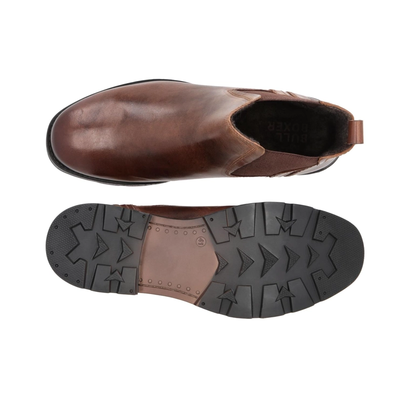 BOTINES HOMBRE CHELSEA CUERO KELSO-6-31 BRANDY BULLBOXER ['TEXTIL'] - 3