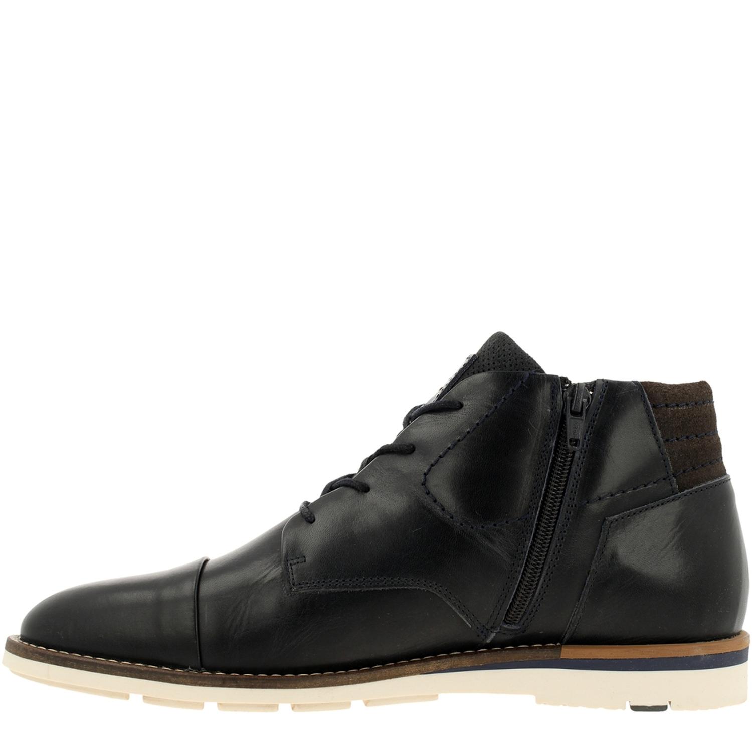 BOTINES HOMBRE CUERO LIDDON-6-07 AZUL BULLBOXER - 4