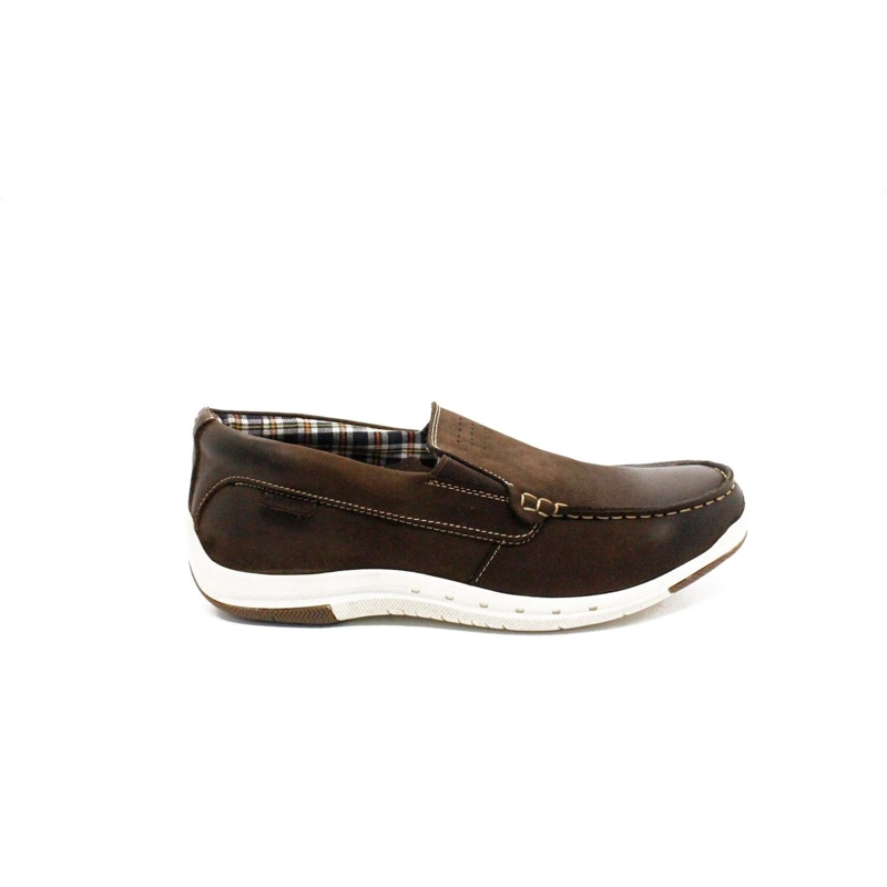 ZAPATOS NAUTICOS SLIP-ON HOMBRE CUERO CAFE OSCURO ARECIBO CARDINALE - 2