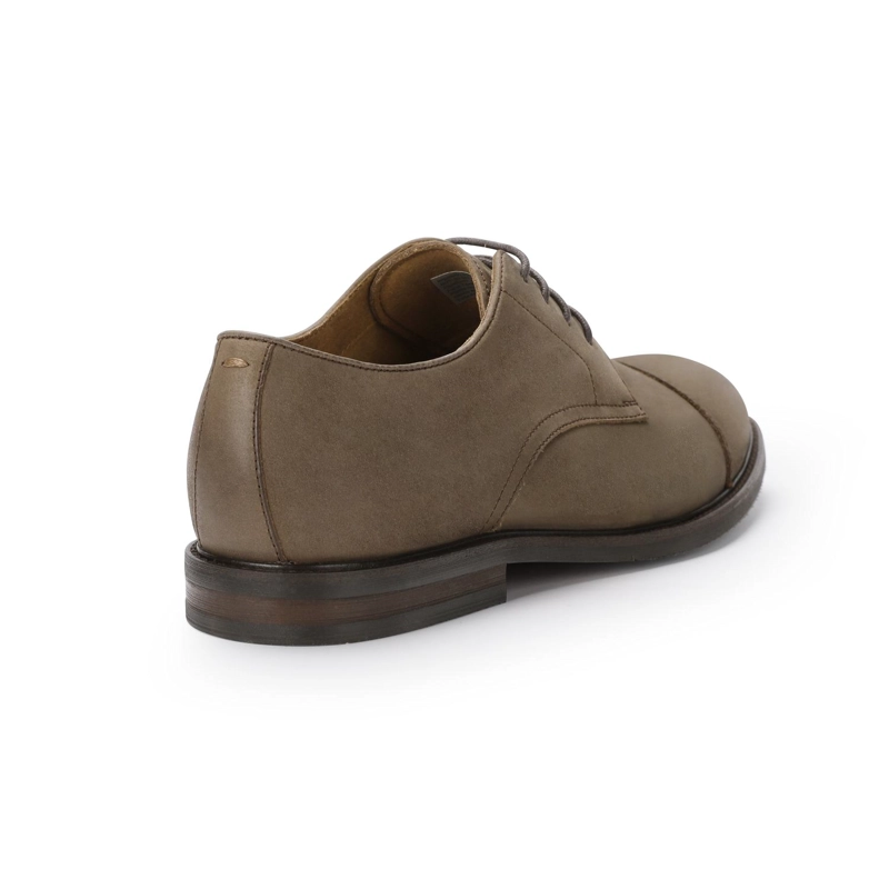 ZAPATOS HOMBRE CUERO BARKER-0-33 CAFE  ['TEXTIL'] - 4