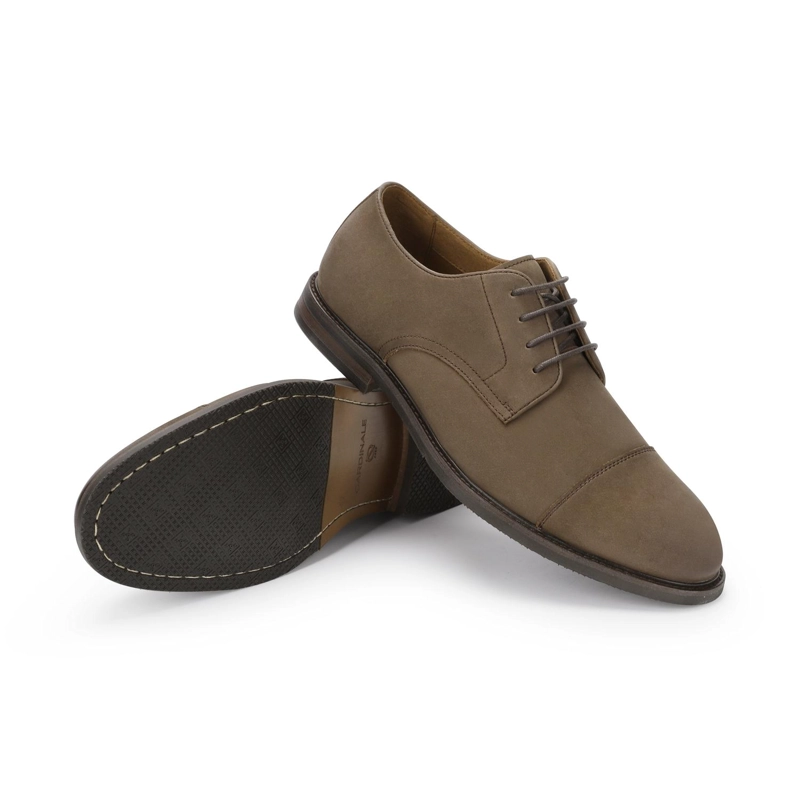 ZAPATOS HOMBRE CUERO BARKER-0-33 CAFE  ['TEXTIL'] - 6
