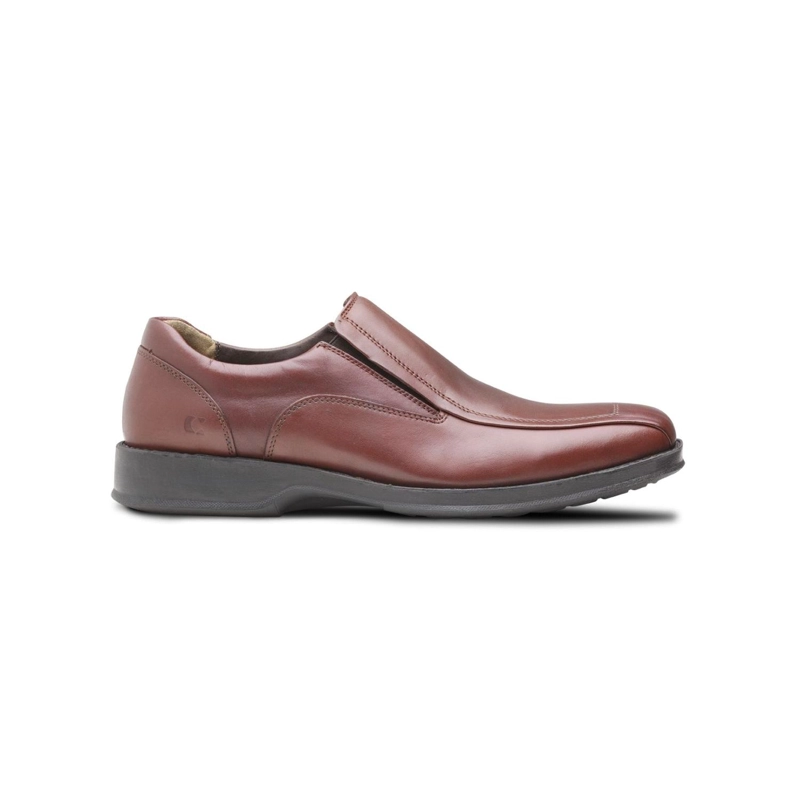 ZAPATOS SLIP-ON HOMBRE CUERO 24 FLEX FINANCIAL-3-81-CAFE2 - 2