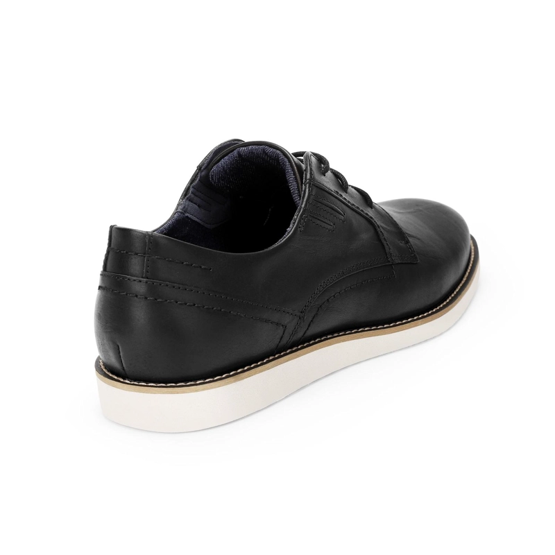 ZAPATOS HOMBRE CUERO SPENCER-0-01 NEGRO - 4