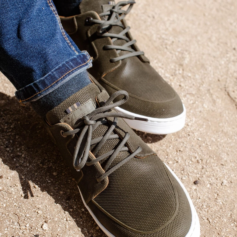 ZAPATILLAS URBANAS HOMBRE CUERO SINJ-0-90 VERDE BULLBOXER ['TEXTIL'] - 4