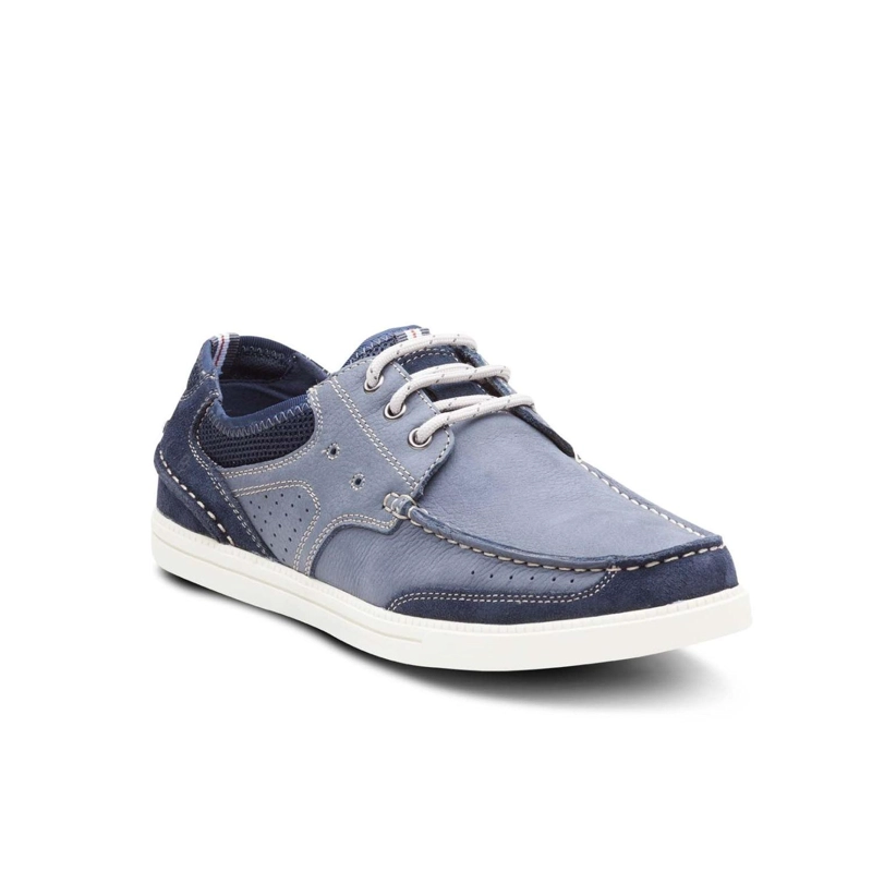 ZAPATOS HOMBRE CUERO MUELLE-0-06-AZUL ['TEXTIL'] - 1