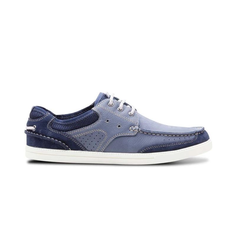 ZAPATOS HOMBRE CUERO MUELLE-0-06-AZUL ['TEXTIL'] - 2