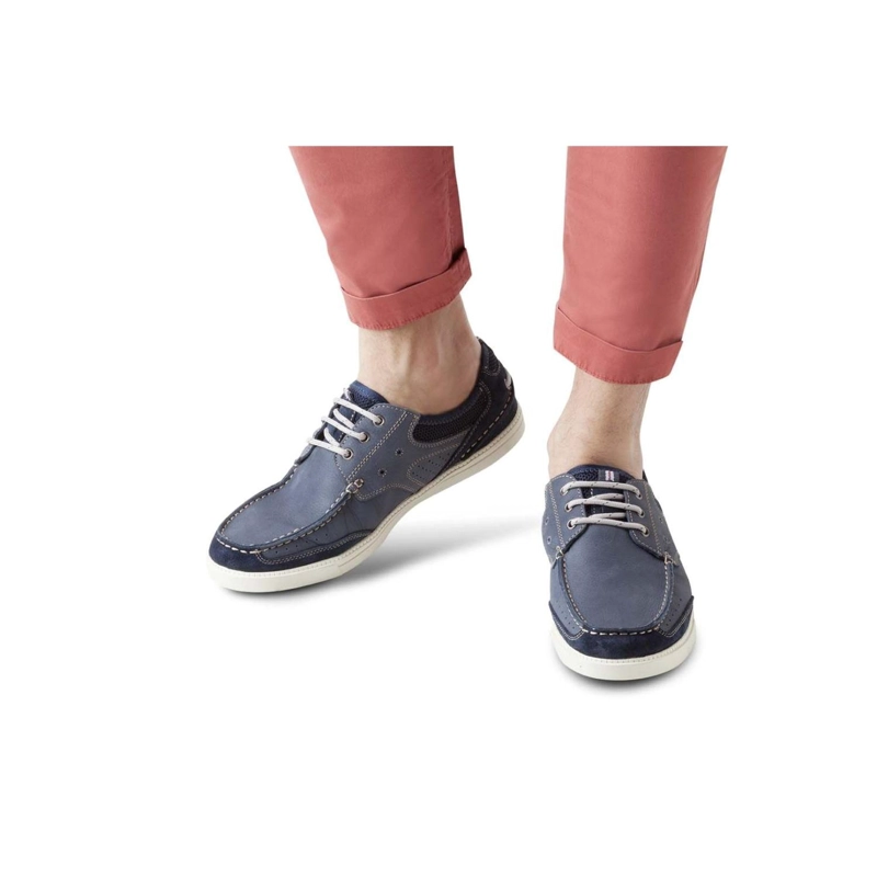 ZAPATOS HOMBRE CUERO MUELLE-0-06-AZUL ['TEXTIL'] - 4