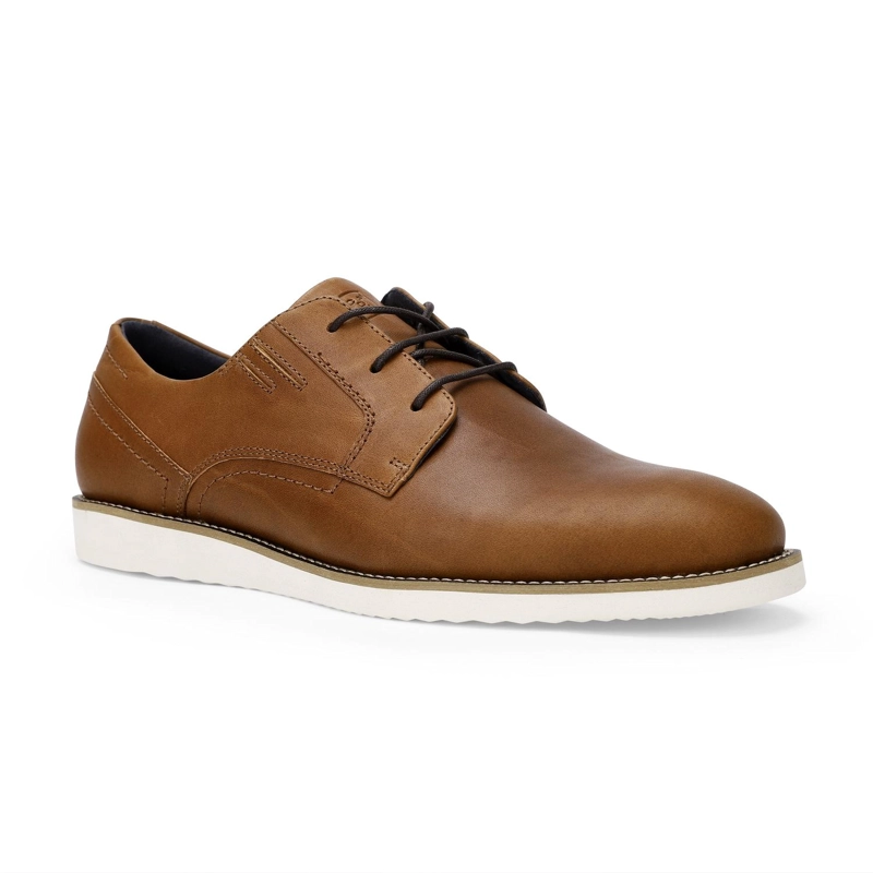 ZAPATOS HOMBRE CUERO SPENCER-0-01 BRANDY - 1