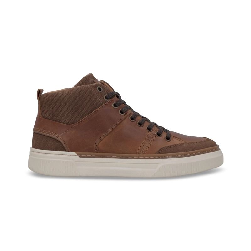 ZAPATILLAS CAÑA ALTA HOMBRE CUERO CITATION-6-80 BRANDY CARDINALE - 2