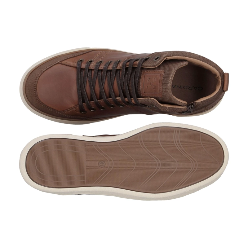 ZAPATILLAS CAÑA ALTA HOMBRE CUERO CITATION-6-80 BRANDY CARDINALE - 3