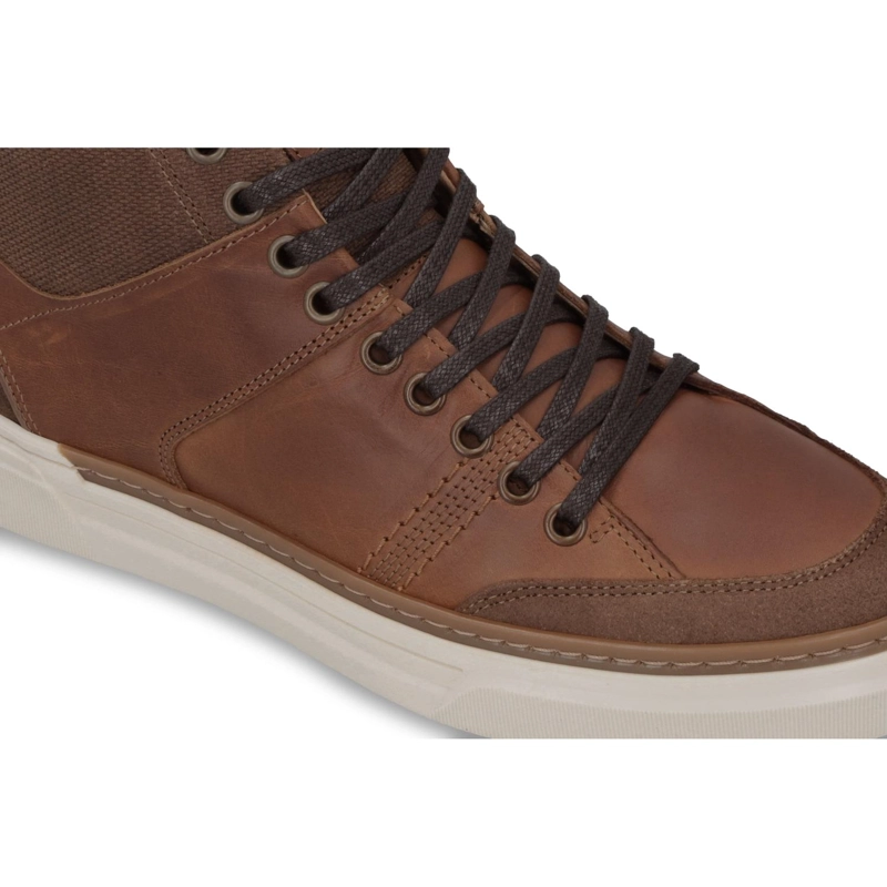 ZAPATILLAS CAÑA ALTA HOMBRE CUERO CITATION-6-80 BRANDY CARDINALE - 4
