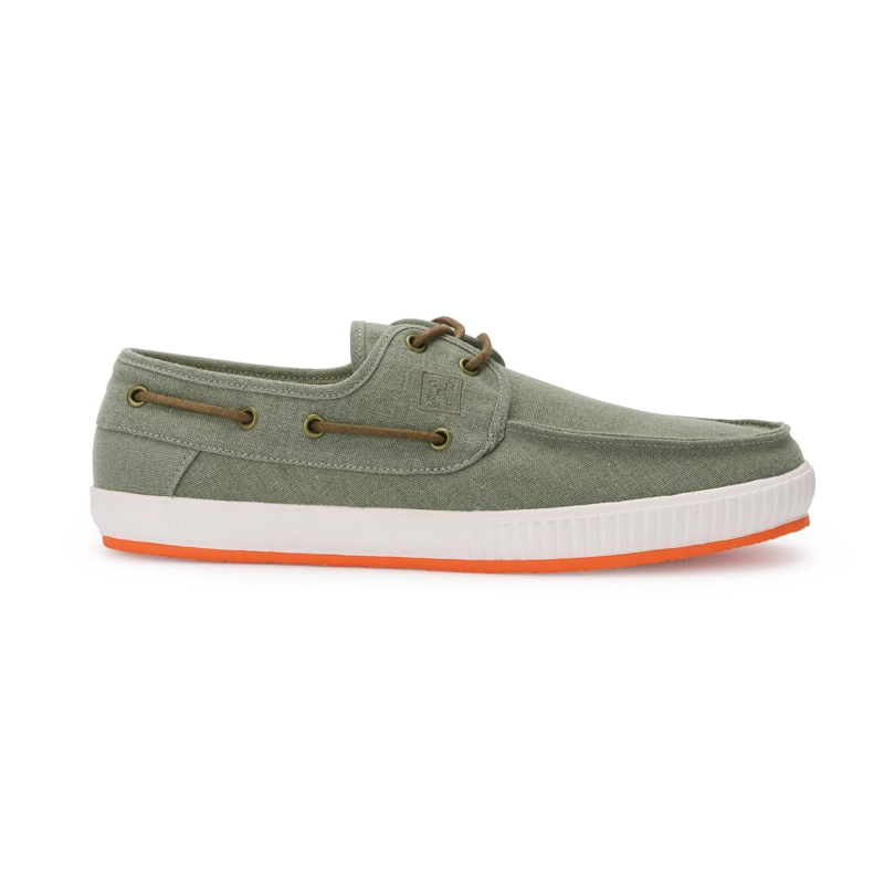 ZAPATOS NAUTICOS HOMBRE TEXTIL VERDE WESTLAND CARDINALE - 2