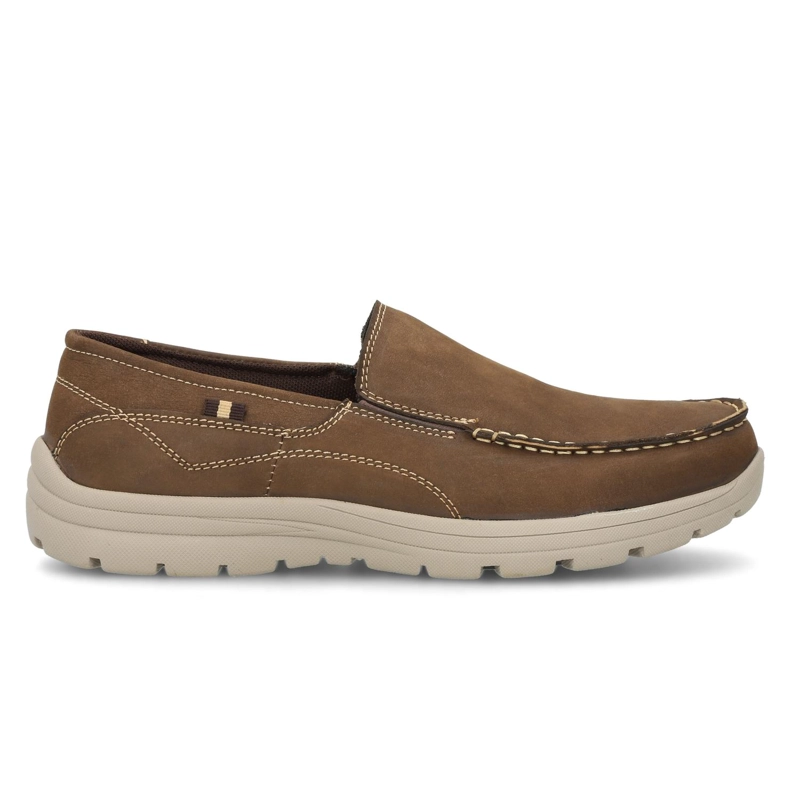 ZAPATOS HOMBRE SLIP-ON CUERO ANTIBES-3-22 CAFE  CARDINALE - 2