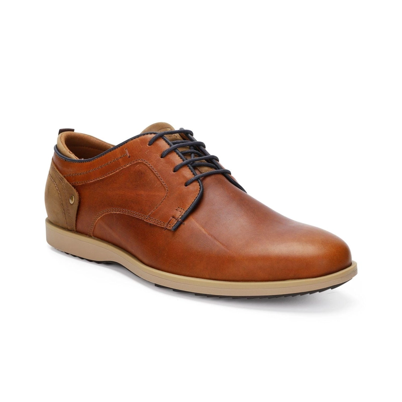 ZAPATOS HOMBRE CORDONES CUERO DENVER-0-06 BRANDY ['TEXTIL'] - 1