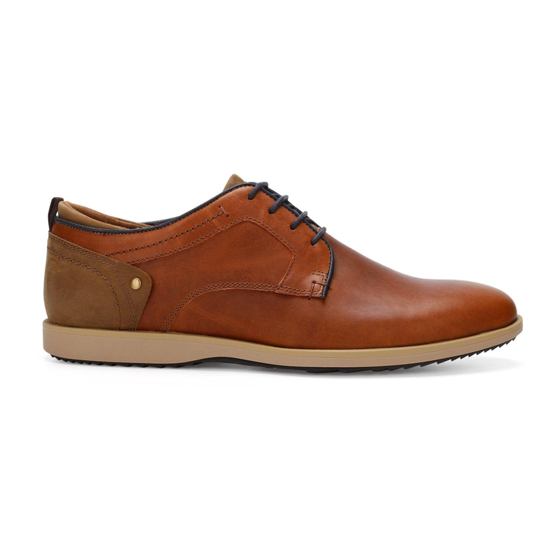 ZAPATOS HOMBRE CORDONES CUERO DENVER-0-06 BRANDY ['TEXTIL'] - 2