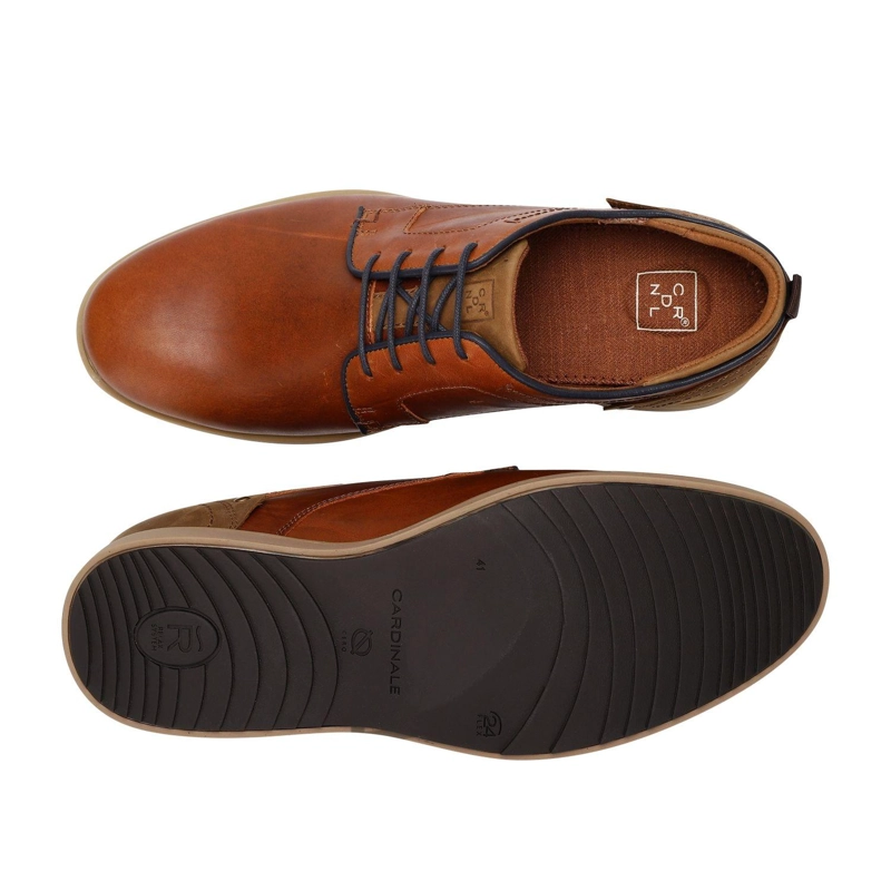 ZAPATOS HOMBRE CORDONES CUERO DENVER-0-06 BRANDY ['TEXTIL'] - 3