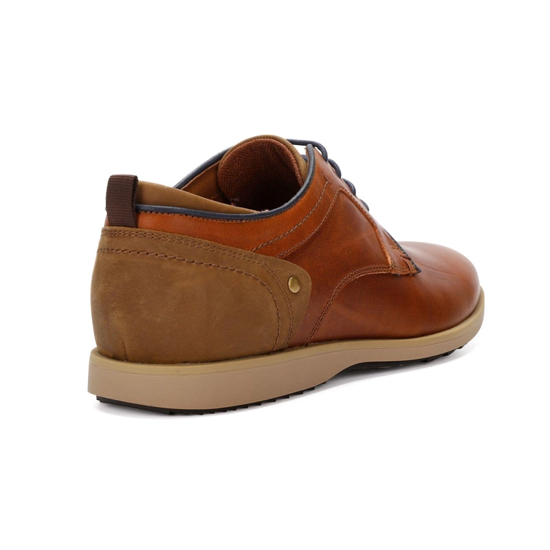 ZAPATOS HOMBRE CORDONES CUERO DENVER-0-06 BRANDY ['TEXTIL'] - 4