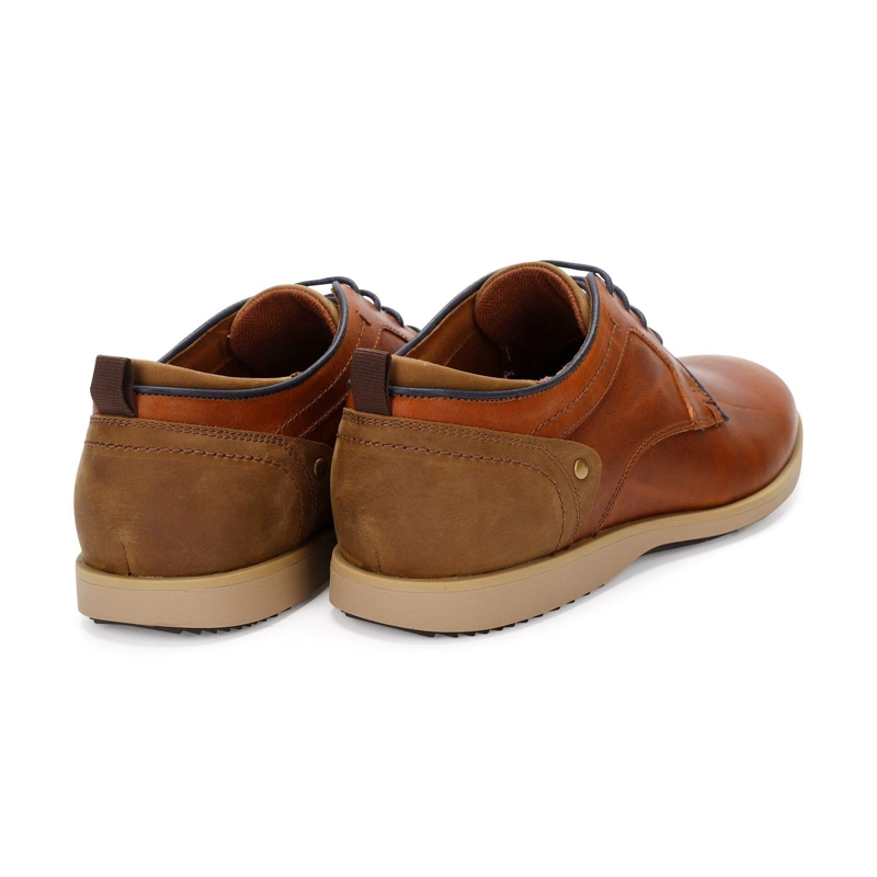 ZAPATOS HOMBRE CORDONES CUERO DENVER-0-06 BRANDY ['TEXTIL'] - 5