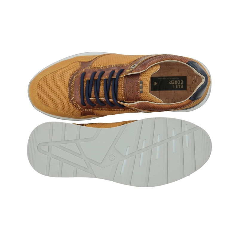ZAPATILLAS URBANAS HOMBRE CUERO OMIS-0-73 MOSTAZA BULLBOXER - 3
