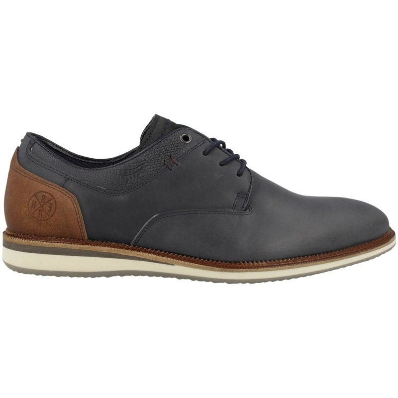 ZAPATOS HOMBRE CUERO MANHATTAN-0-35 AZUL - 2
