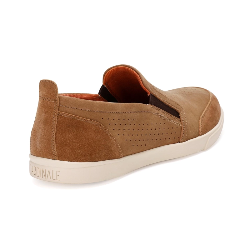 ZAPATOS SLIP-ON HOMBRE CUERO GROMMET-3-13 BEIGE - 3