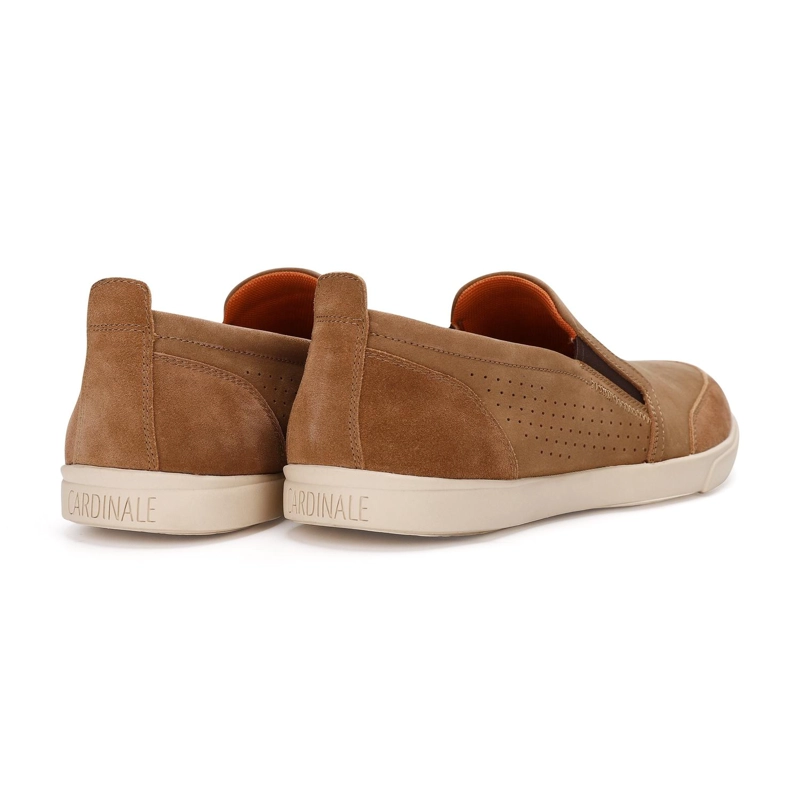 ZAPATOS SLIP-ON HOMBRE CUERO GROMMET-3-13 BEIGE - 4