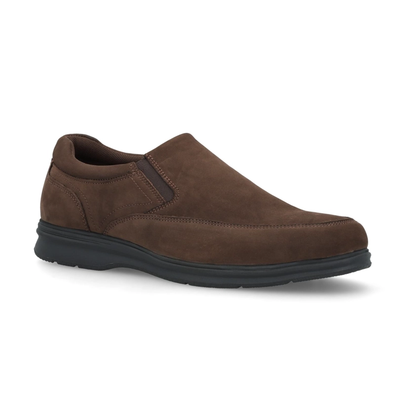 ZAPATOS HOMBRE CUERO MORNE-3-20 CAFE ['TEXTIL'] - 1