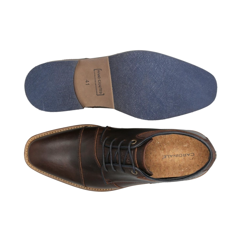 ZAPATOS HOMBRE CUERO KABOOM-0-84 CAFE  CARDINALE - 3