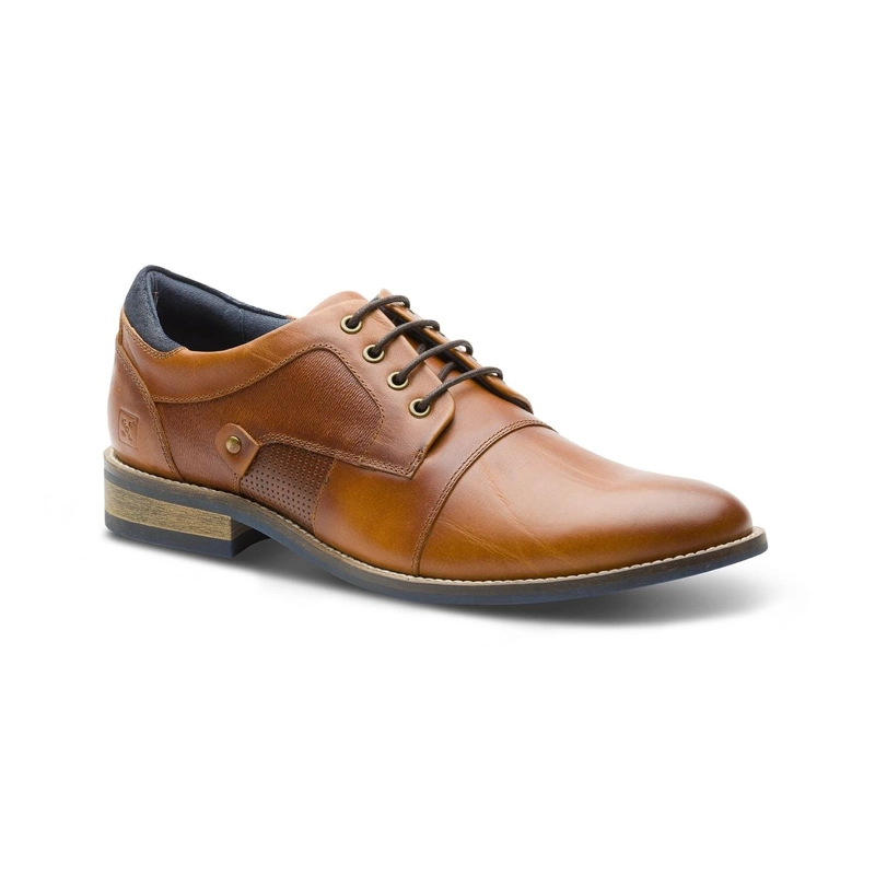 ZAPATOS HOMBRE CUERO DENIZEN-0-01-BRANDY ['TEXTIL'] - 1