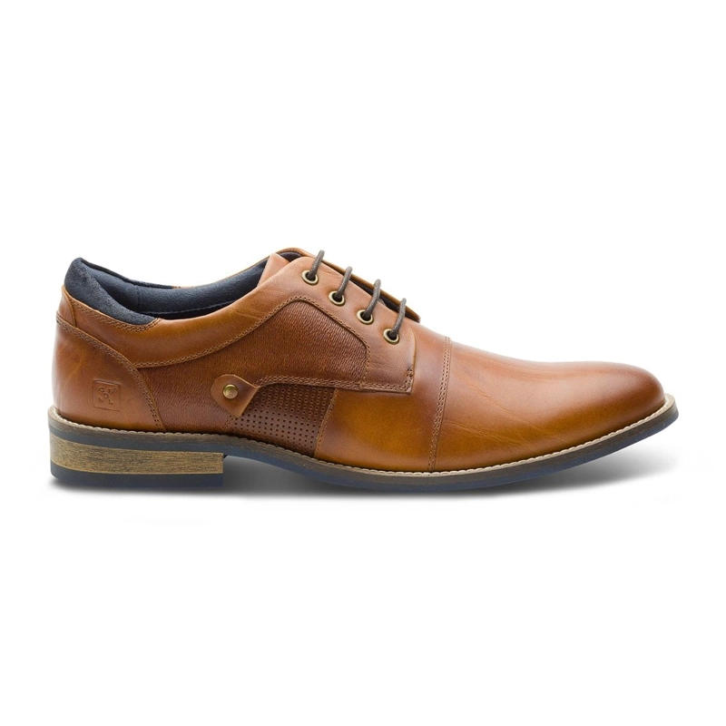 ZAPATOS HOMBRE CUERO DENIZEN-0-01-BRANDY ['TEXTIL'] - 2