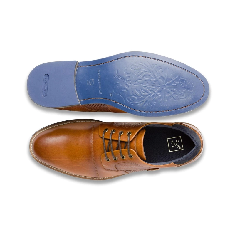 ZAPATOS FORMALES HOMBRE CUERO SOBREPUNTA BRANDY DENIZEN CARDINALE - 3