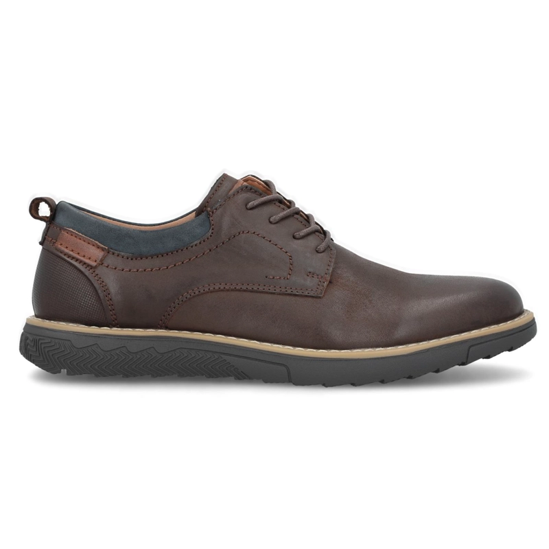 ZAPATOS HOMBRE CUERO FLANDES-0-52 CAFE - 2
