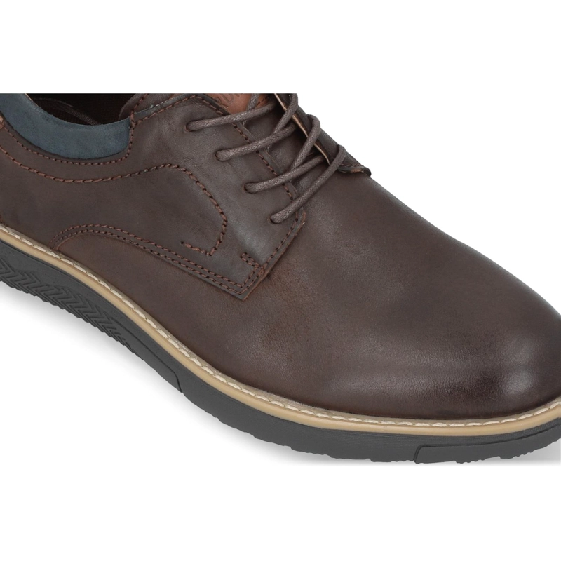 ZAPATOS HOMBRE CUERO FLANDES-0-52 CAFE - 3