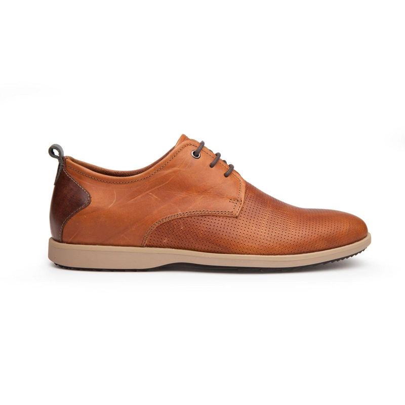 ZAPATOS HOMBRE CUERO DENVER-0-01 BRANDY ['TEXTIL'] - 2